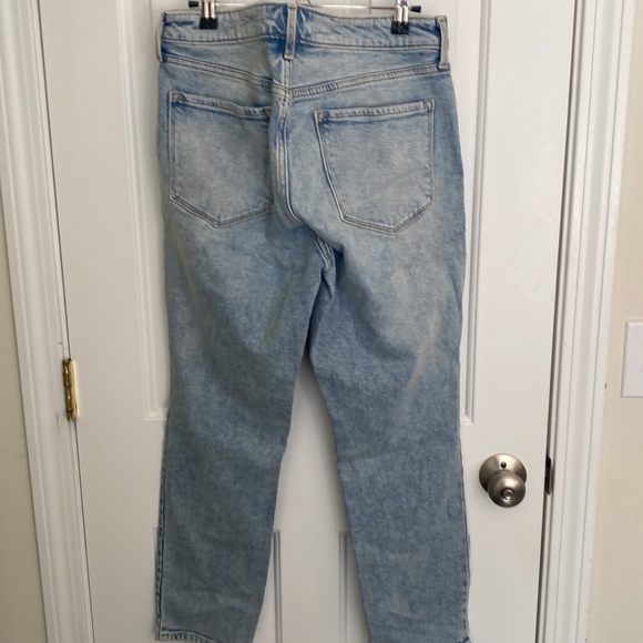 Old Navy jeans light blue size 12 power, slim, straight high rise, worn once - Picture 2 of 7